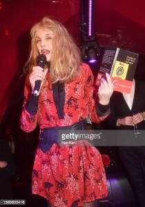 PARIS, FRANCE - MARCH 15: Arielle Dombasle attends the Prix Castel 2022 Du Roman De La Nuit award ceremony at Castel Club on March 15, 2022 in Paris, France. (Photo by Foc Kan/WireImage)